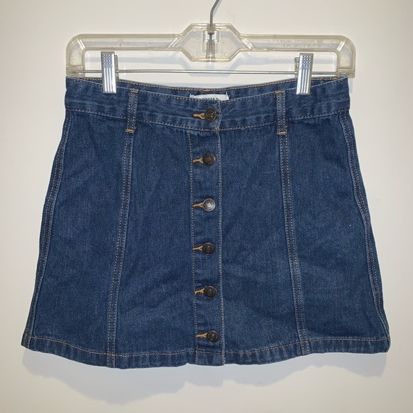 Front Button Down Jean skirt - Picture 1 of 3